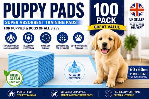 100 large puppy - training, pads